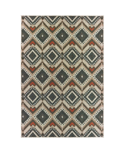 Jhb Design Latitude 002x3 Gray 5'3" X 7'3" Outdoor Area Rug In Multi