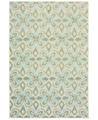 Shop Oriental Weavers Barbados 5994 3'3" X 5' Indoor/outdoor Area Rug In Ivory/green