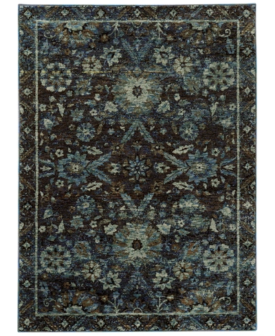 Jhb Design Journey Alpine Stone 1'10" X 3'2" Area Rug In Navy