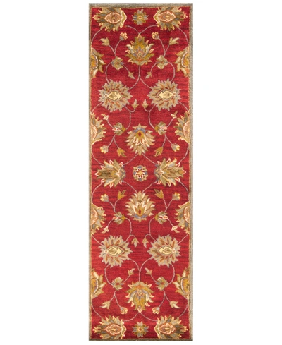 Shop Kas Syriana Han 2'3" X 7'6" Runner Area Rug In Red