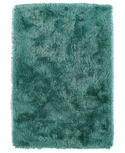 Macy's Fine Rug Gallery Impact Ia100 3' 6" X 5' 6" Shag Area Rug In Teal