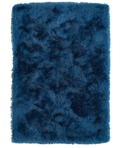 Macy's Fine Rug Gallery Impact Ia100 5' X 7' 6" Shag Area Rug In Navy