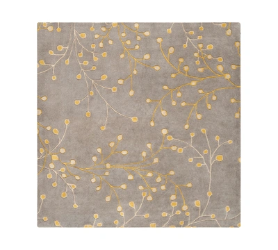 Surya Athena Ath-5060 Taupe 8' Square Area Rug In Taupe