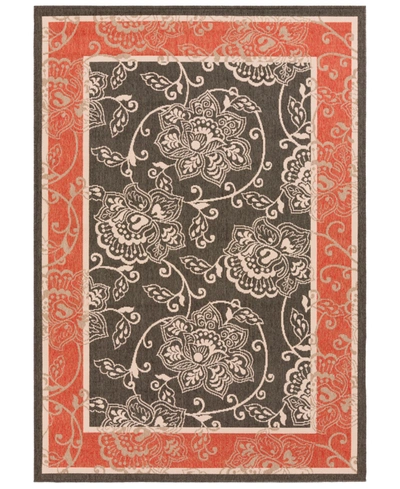 Surya Alfresco Alf-9592 Black 8'9" X 12'9" Area Rug, Indoor/outdoor In Black