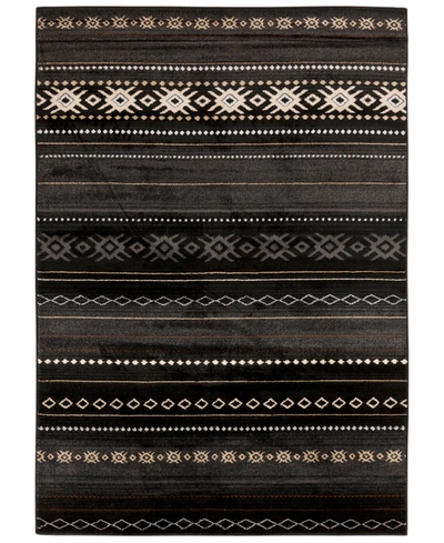 Abbie & Allie Rugs Paramount Par-1047 5'3" X 7'9" Area Rug In Black