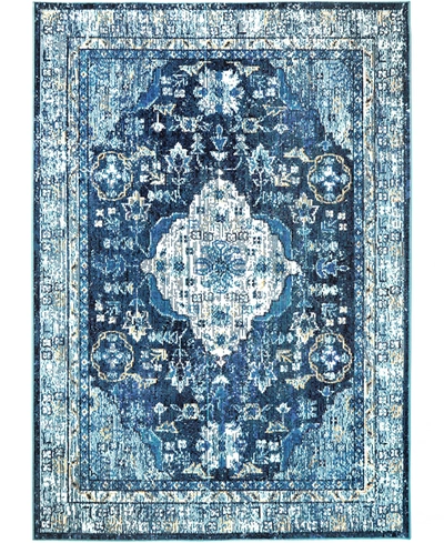 Shop Nicole Miller Patio Starlight Willow 9'2" X 12'5" Area Rug In Navy/ivory