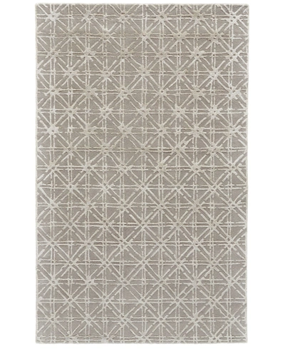 Shop Simply Woven Manoa R8353 Beige 8' X 11' Area Rug In Blue