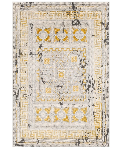 Surya Venezia Vnz-2300 Mustard 6'7" X 9'6" Area Rug In Mustard