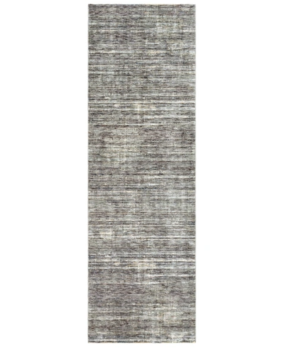 Surya Presidential Pdt-2309 Medium Gray 3'3" X 8' Runner Area Rug In Medium Gray