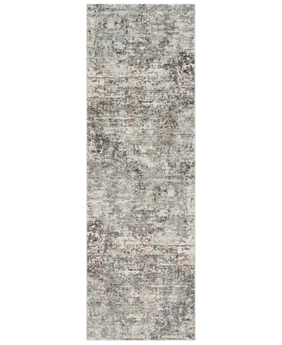 Surya Presidential Pdt-2304 Medium Gray 3'3" X 8' Runner Area Rug In Medium Gray