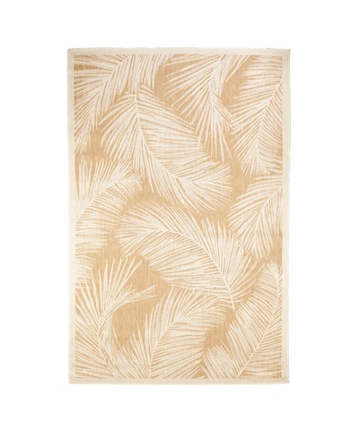 Shop Liora Manne Carmel Fronds 7'10" X 9'10" Outdoor Area Rug In Sand