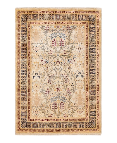 Shop Adorn Hand Woven Rugs Mogul M1160 6'3" X 9'4" Area Rug In Sand