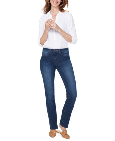 Shop Nydj Sheri Tummy-control Slim-leg Jeans In Quinn
