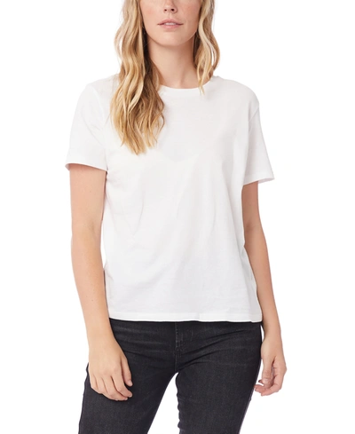 Shop Alternative Apparel Women's Her Go-to T-shirt In White