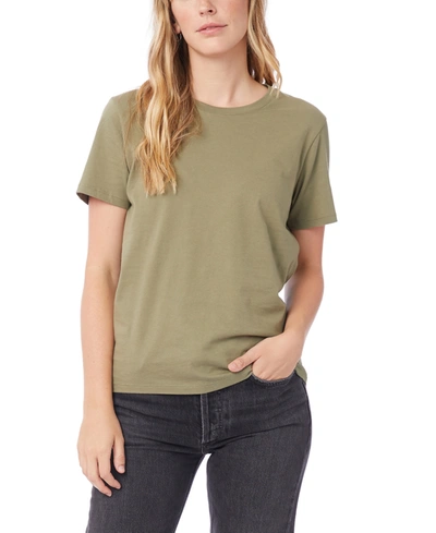 Shop Alternative Apparel Women's Her Go-to T-shirt In Military-like