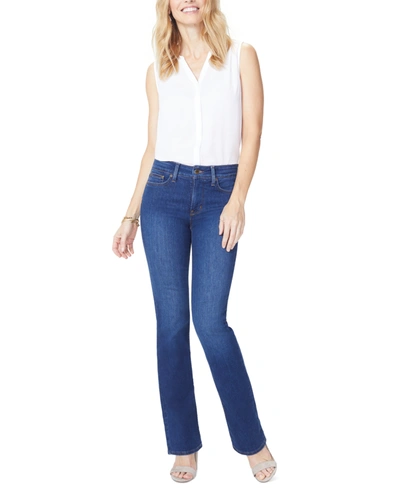Shop Nydj Barbara Bootcut High-rise Tummy-control Denim Jeans In Quinn