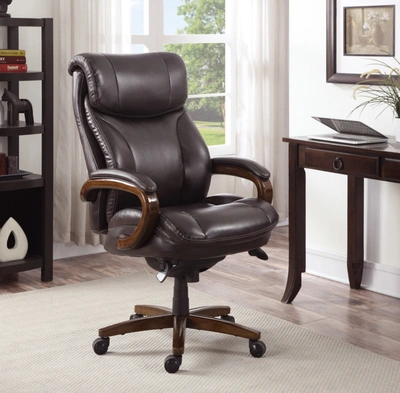 Shop La-z-boy Big And Tall Trafford Executive Office Chair In Brown