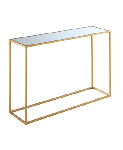 Shop Convenience Concepts Gold Coast Console Table In Gold-tone