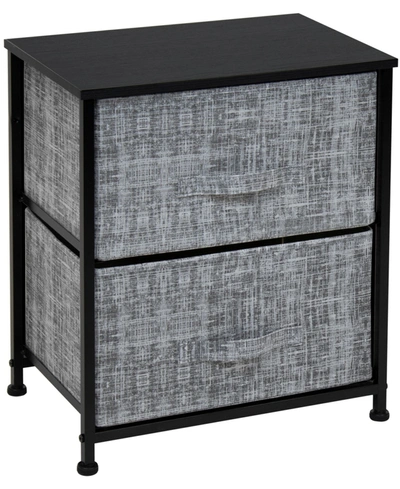 Shop Sorbus 2-drawer Chest Dresser In Gray/black