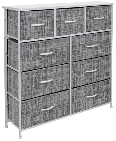 Shop Sorbus 9-drawers Dresser In Gray/white