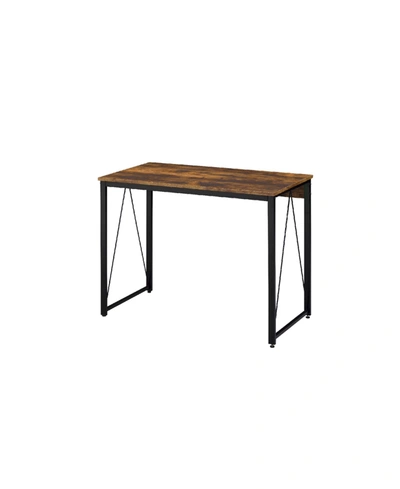 Shop Acme Furniture Zaidin Writing Desk In Weathered Oak/black