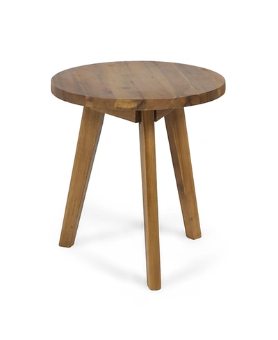 Noble House Marina Side Table In Brown