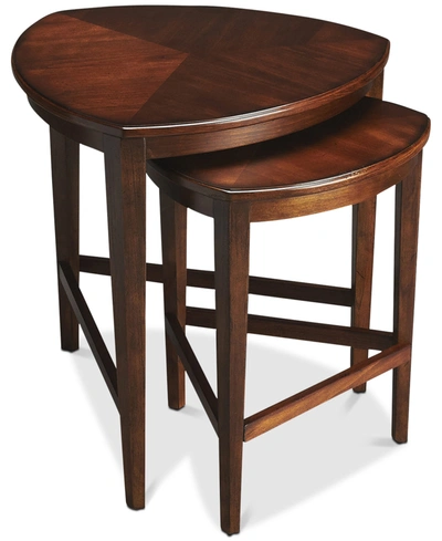 Shop Butler Finnegan 2-pc. Nesting Table In Medium Brown