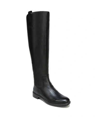 Franco Sarto Women's Meyer Knee High Riding Boots In Black Leather