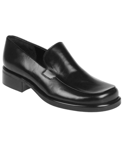 Shop Franco Sarto Women's Bocca Slip-on Loafers In Black Leather