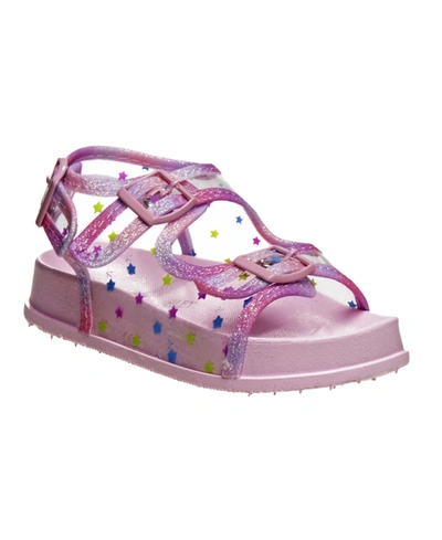Laura Ashley Toddler Girls Foot Bed Buckle Sandals In Pink | ModeSens