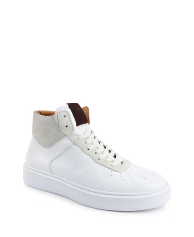 Shop Bruno Magli Men's Festa Court Sneakers Men's Shoes In White/offwhite