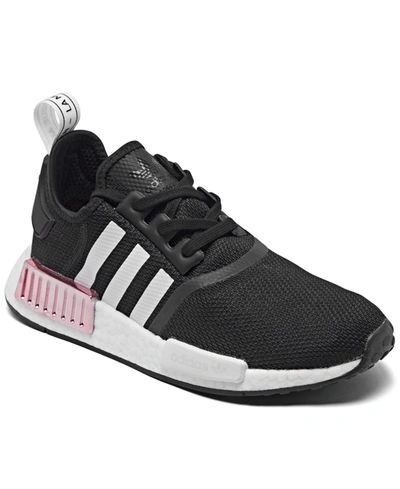 Shop Adidas Originals Adidas Women's Nmd R1 Casual Sneakers From Finish Line In Core Black/footwear White
