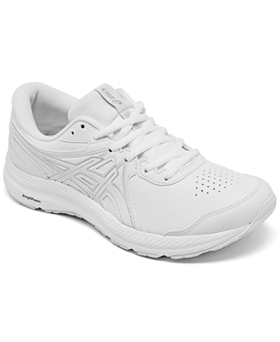 Shop Asics Women's Gel-contend 7 Sl Walking Sneakers From Finish Line In White/white