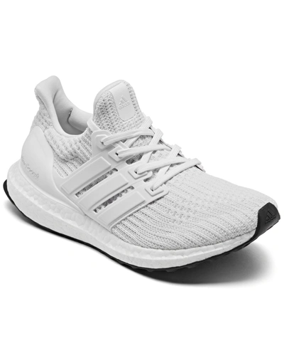 Shop Adidas Originals Adidas Women's Ultraboost Dna Primeblue Running Sneakers From Finish Line In White/black
