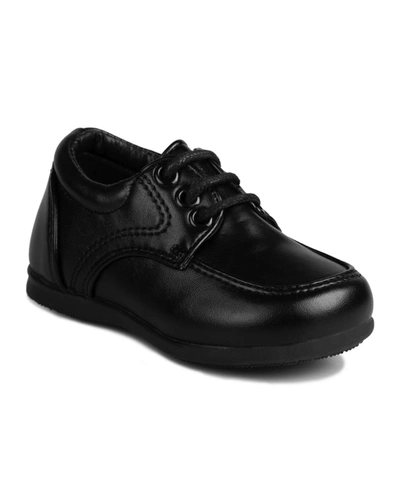 Shop Josmo Baby Boys Laces Dress Shoes In Black Full Woven