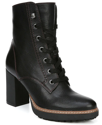 Shop Naturalizer Callie Lug Sole Booties In Black Leather