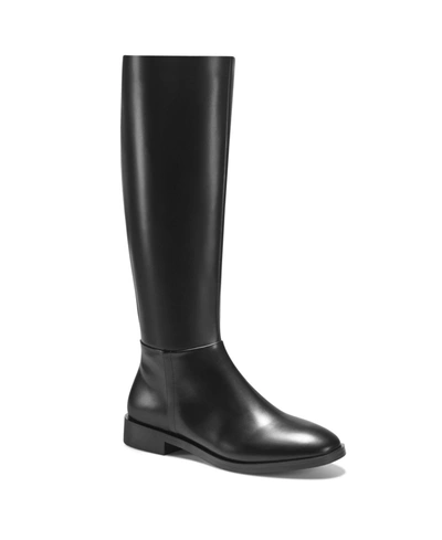 Shop Aerosoles Women's Berri Tall Shaft Casual Boots Women's Shoes In Black- Faux Leather