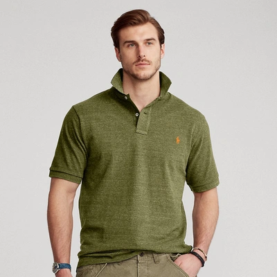 Shop Polo Ralph Lauren The Iconic Mesh Polo Shirt In Supply Olive