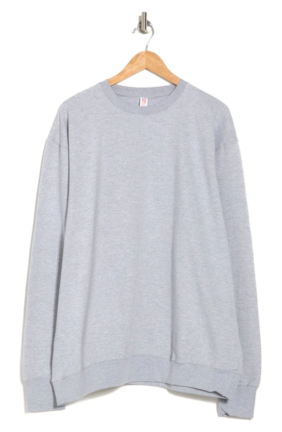 Shop Fleece Factory Crew Neck Sweatshirt In Grey Mix