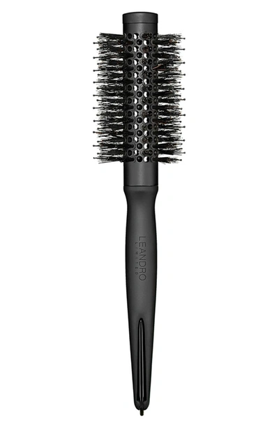 Shop Leandro Limited 2.65" Thermal Porcupine Hair Brush In Black