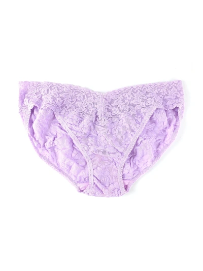 Shop Hanky Panky Signature Lace V-kini In Purple