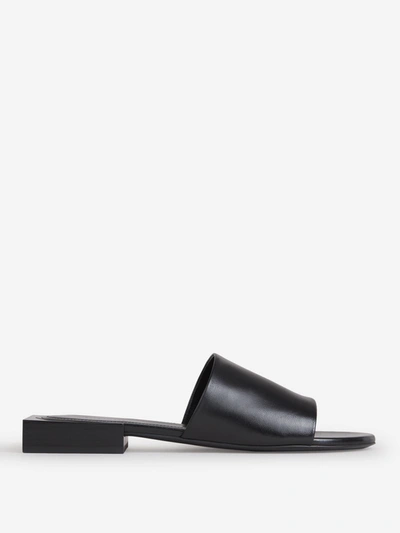 Shop Balenciaga Box Flat Sandals In Black