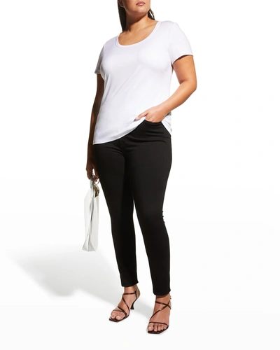 Shop Lafayette 148 Plus Size Short-sleeve Cotton Tee In White
