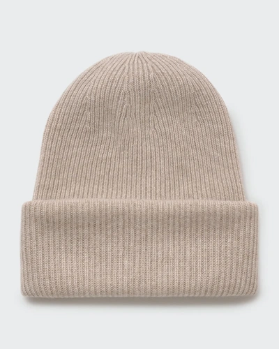 Shop Lisa Yang Stockholm Ribbed Cashmere Beanie In Sand