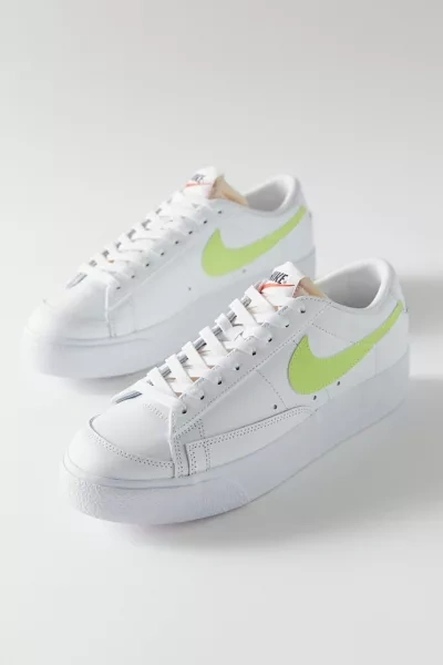 Shop Nike Blazer Low Platform Women's Sneaker In White + Yellow