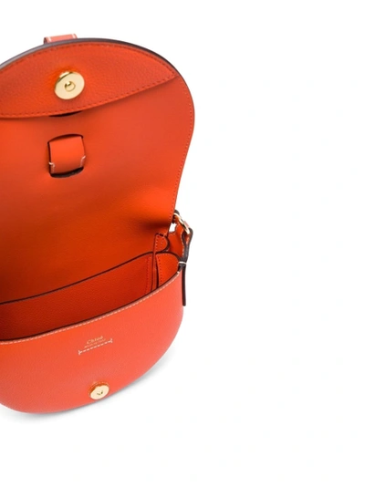 Shop Chloé Small Darryl Saddle Bag Radiant Orange