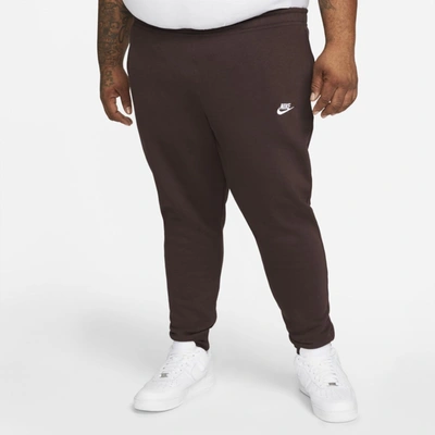 Shop Nike Men's  Sportswear Club Fleece Jogger Pants In Brown
