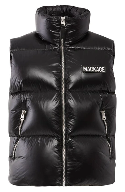 Shop Mackage Kane Puffer Vest In Black