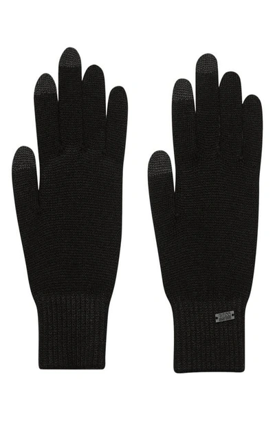 Shop Hugo Gritzos Touchscreen Gloves In Black
