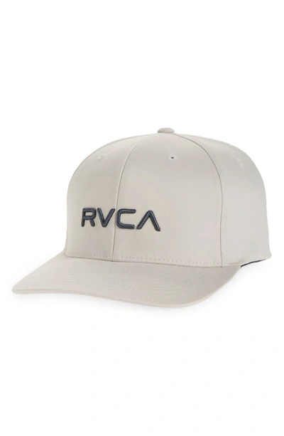 Shop Rvca Flex Fit Baseball Cap In Light Khaki Heather